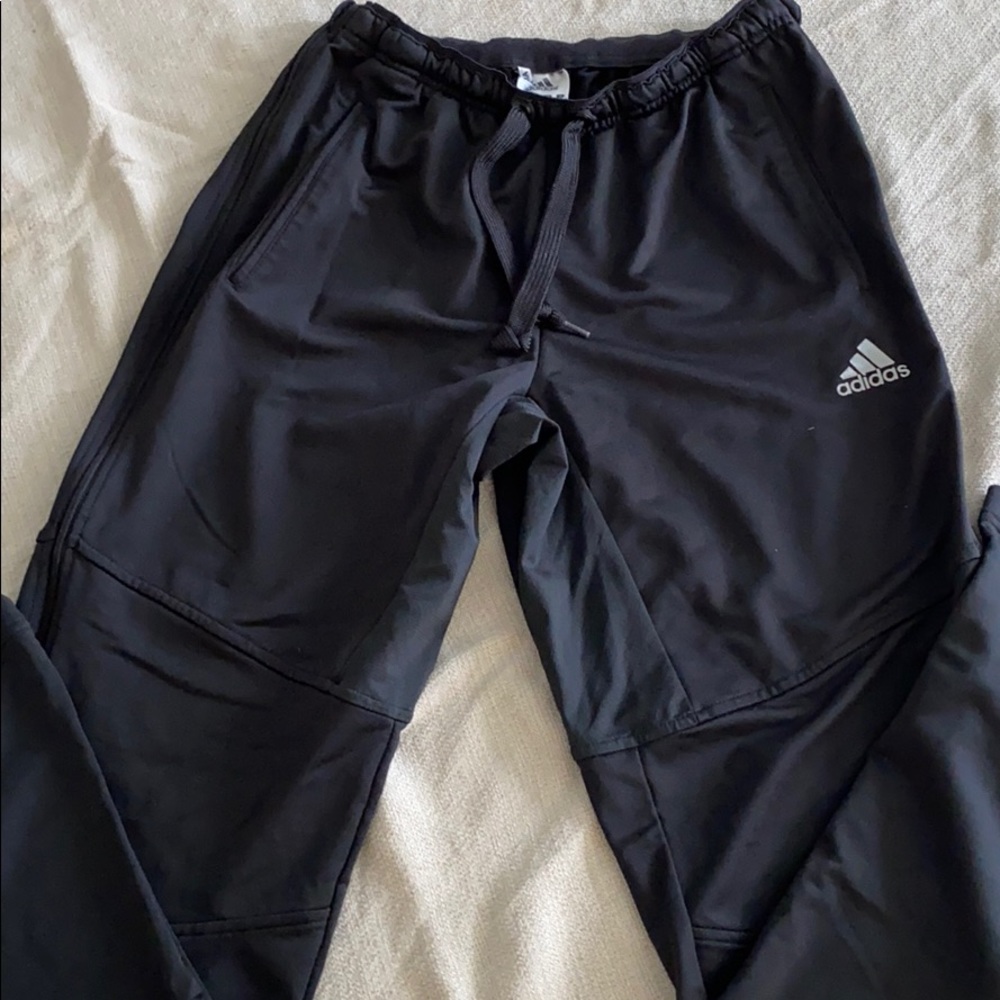 Black adidas warm up pants